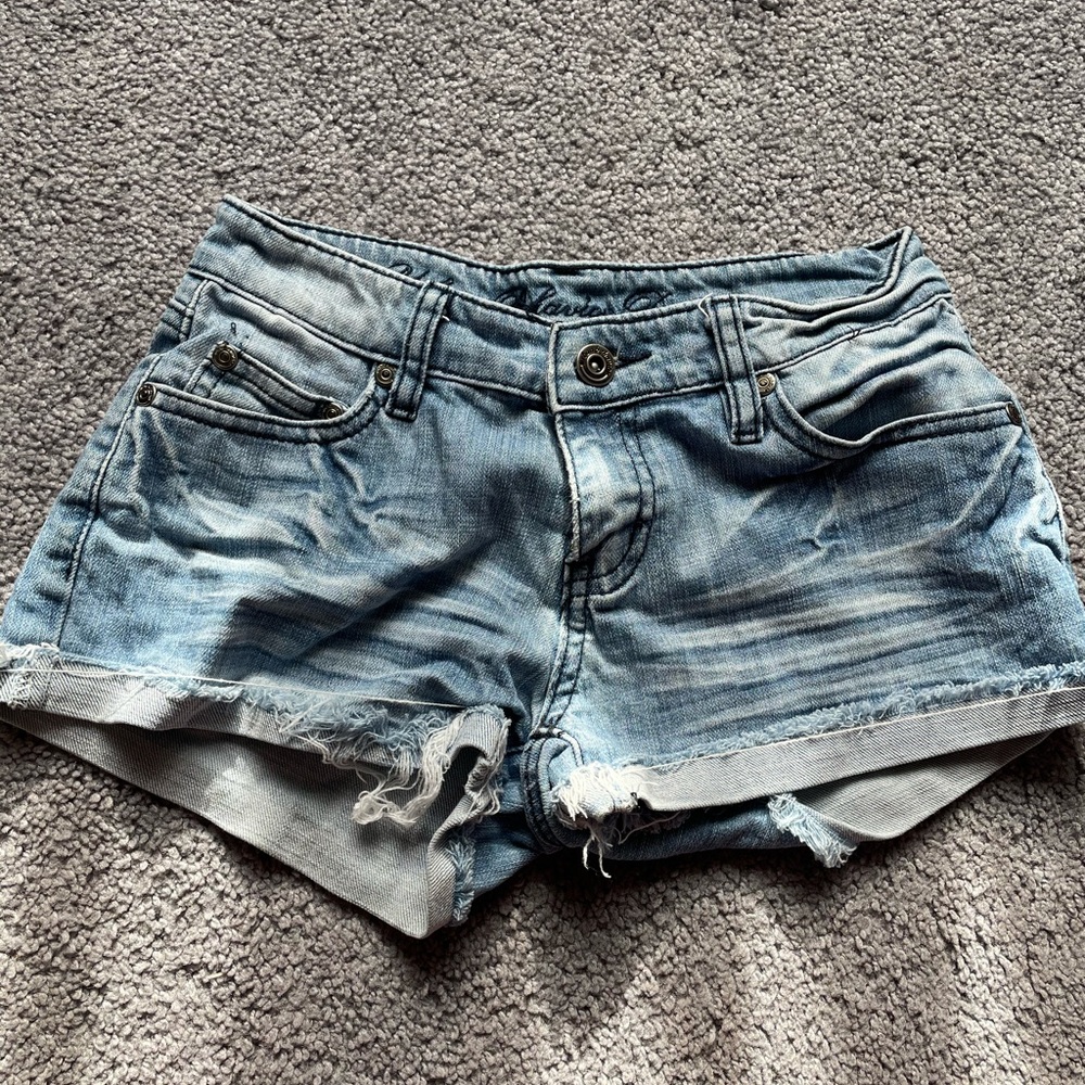 Denim shorts, 0